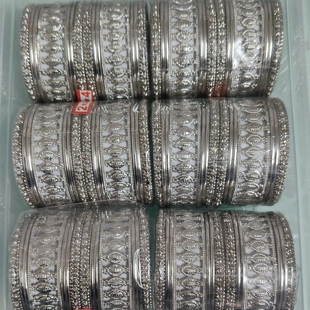 Shree Asha Bangles Oxidised Plated Bangles Set