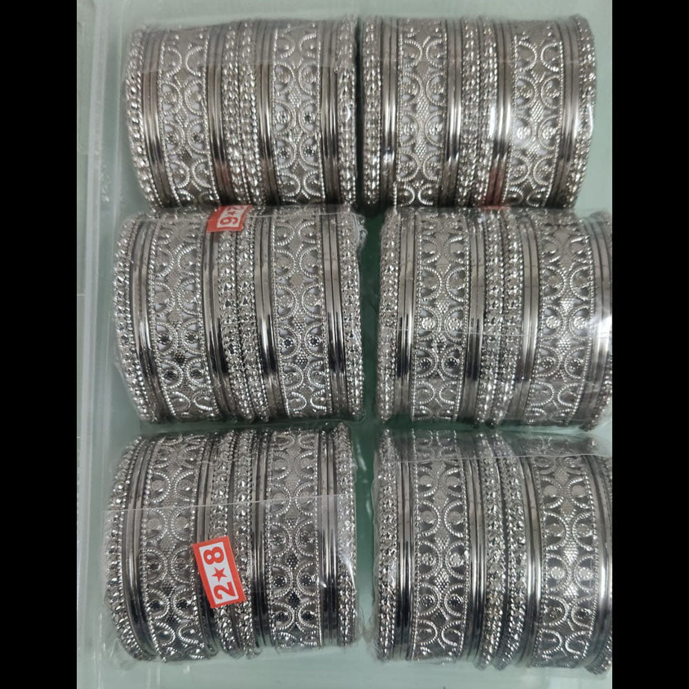 Shree Asha Bangles Oxidised Plated Bangles Set