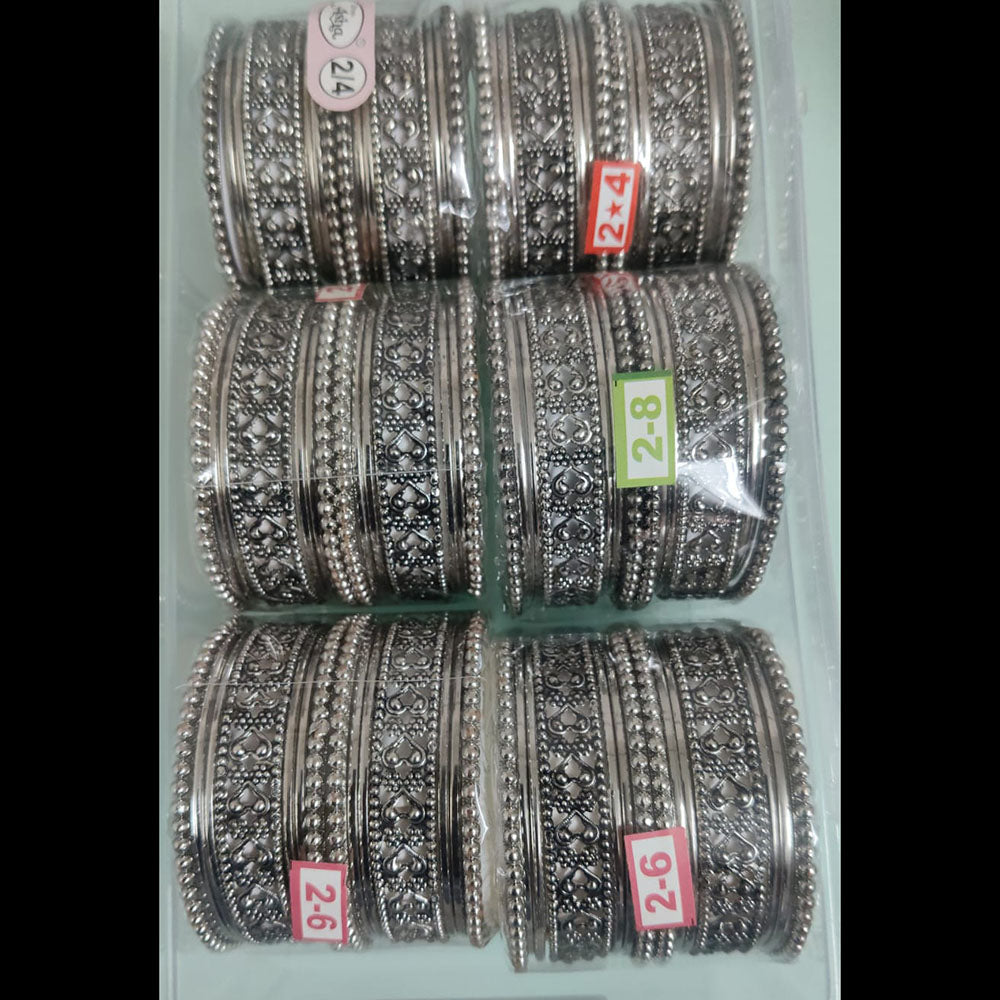 Shree Asha Bangles Oxidised Plated Bangles Set