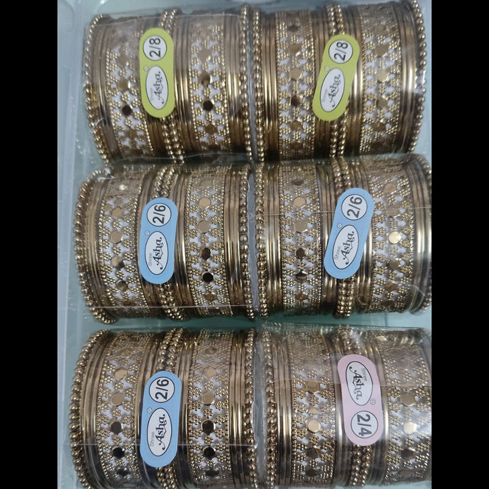 Shree Asha Bangles Gold Plated Bangles Set