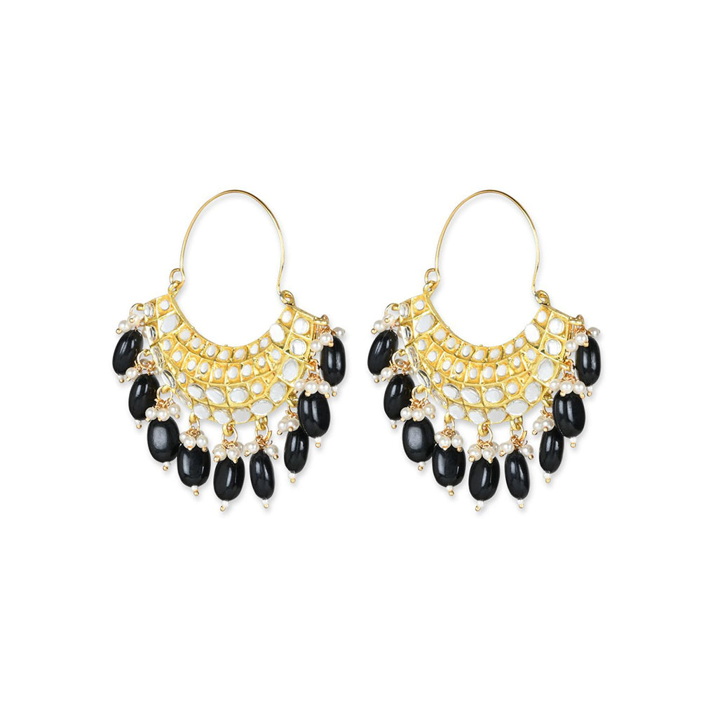 Etnico Gold Plated Traditional Handcrafted Pearl Jhumki Earrings for Women/Girls(E3073B)