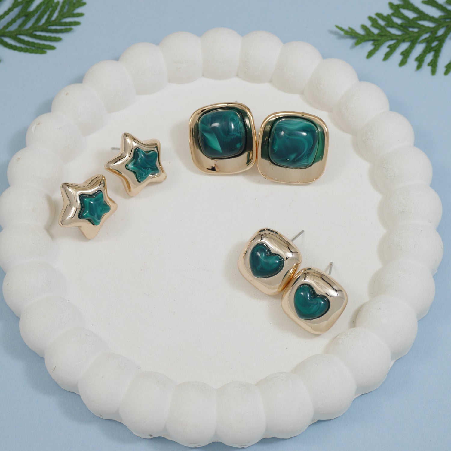 Etnico Fashion Latest Stylish Trendy Lightweight Modern Stud Earrings Combo Set for Women (Montana)