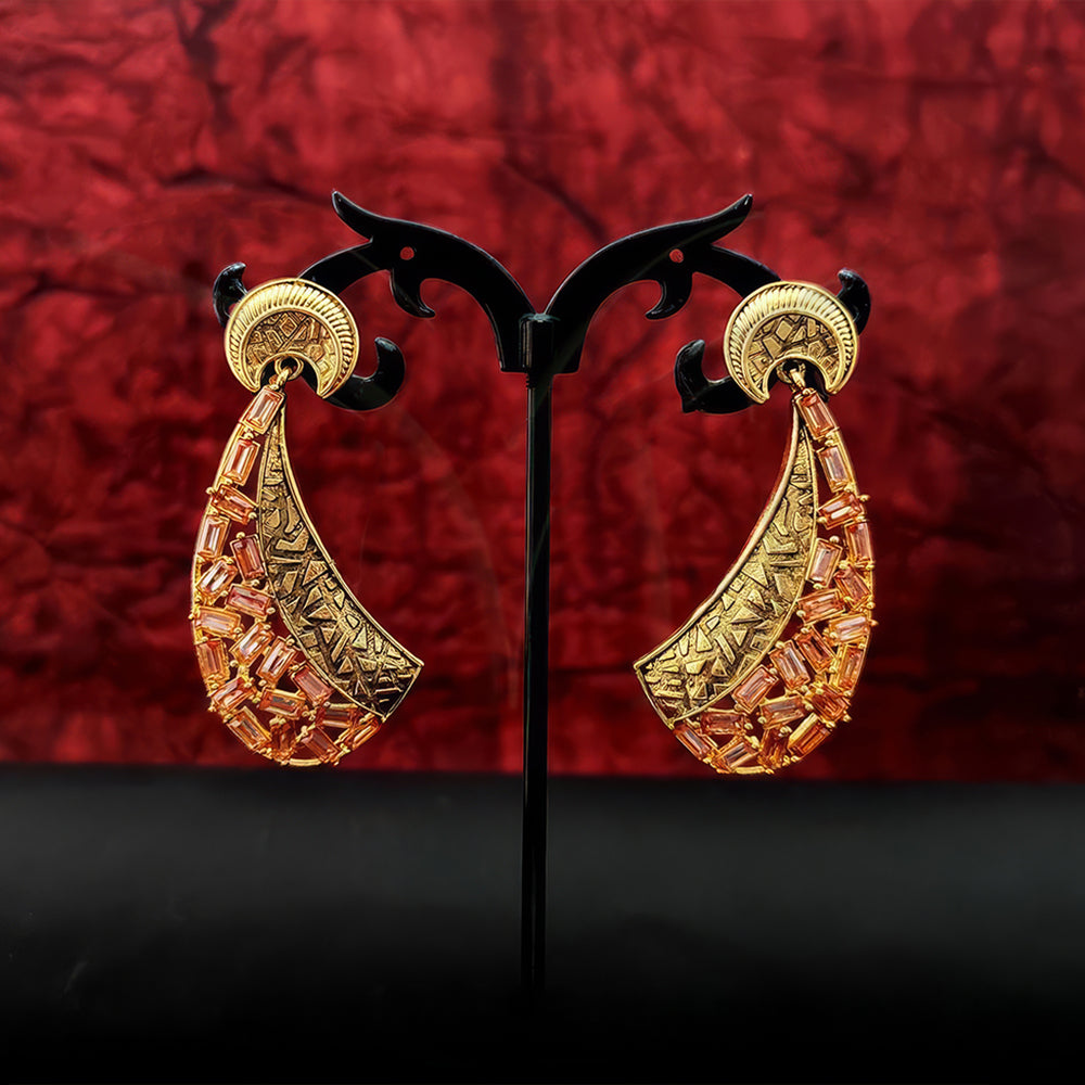 Js Fashion patta style polki earrings