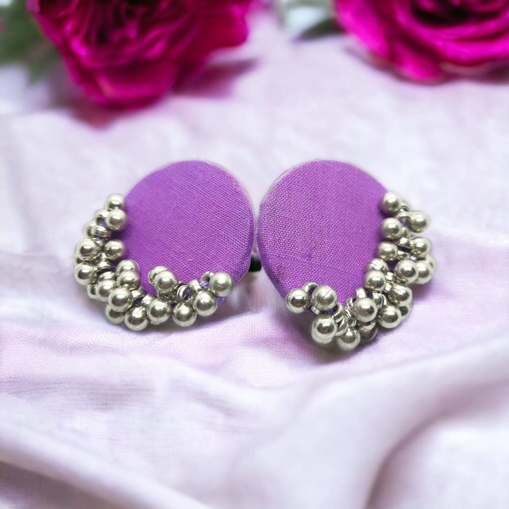 Handmade For Her Oxidised Plated Handmade Ghungroo Studs Earring