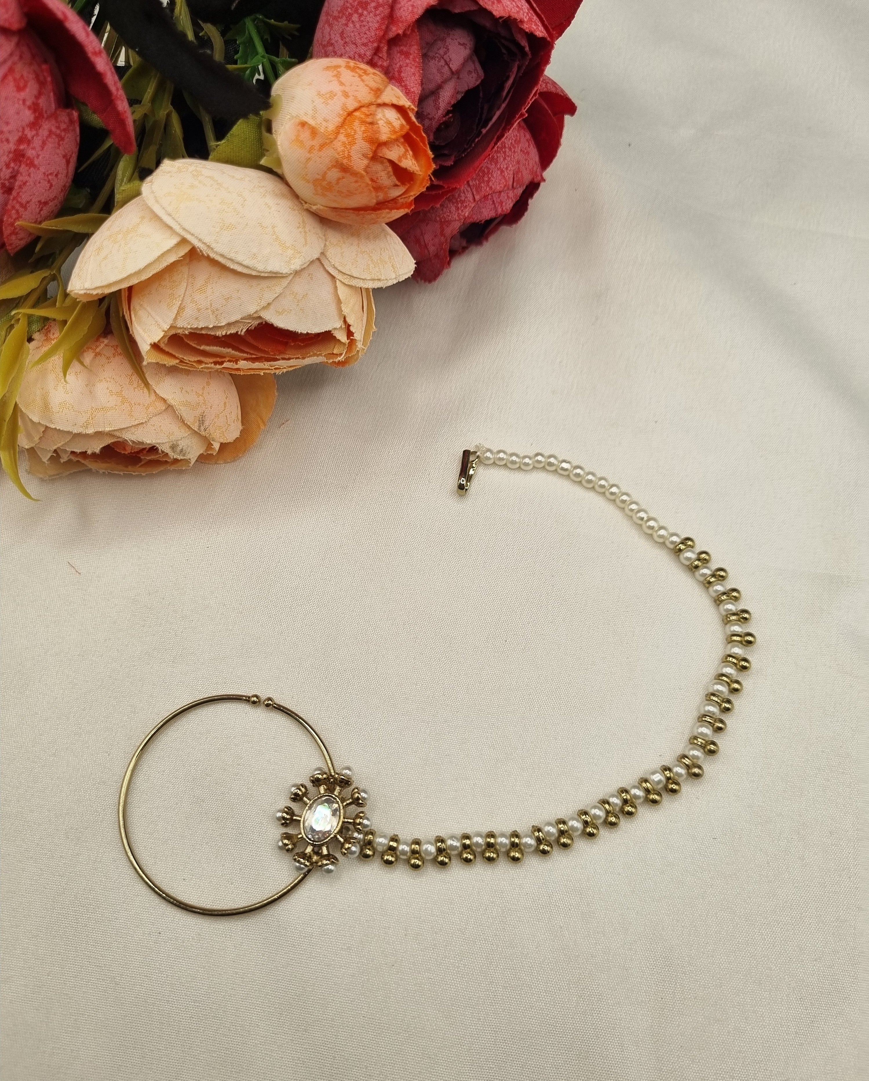 LAFZ Heritage Oval Cabochon Nose Ring - KDNT8