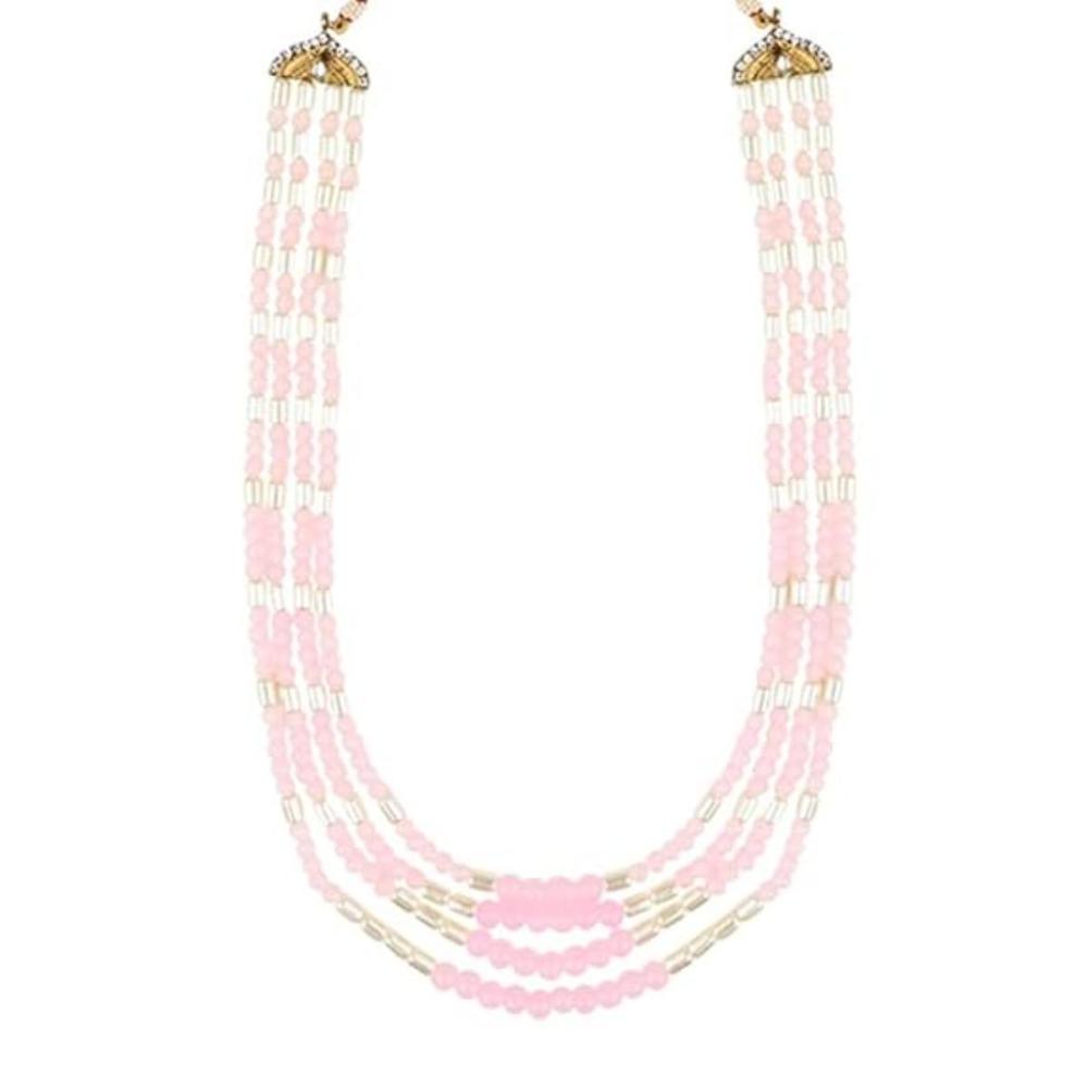 Etnico Multistrand Pearl Necklace/Dulha Moti Mala/Maharaja Haar/Groom Necklace For Men (MLP44Pi)