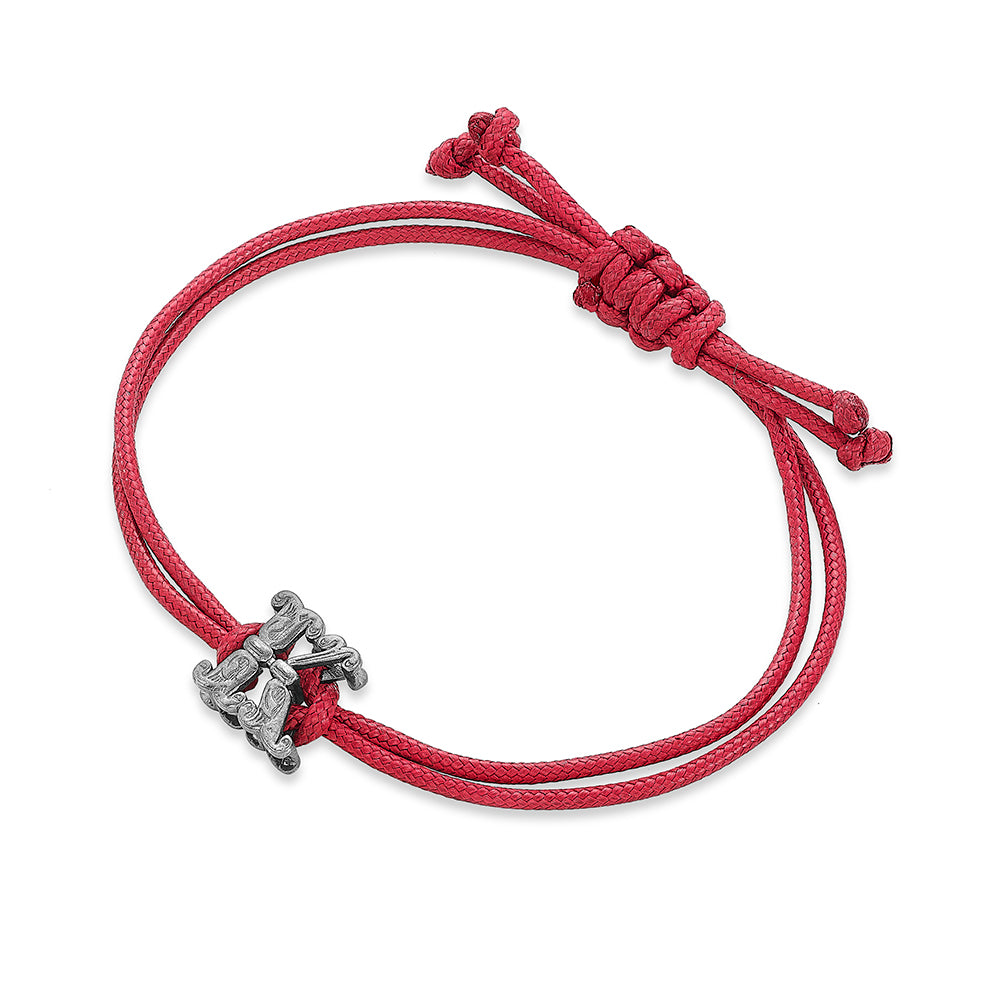 Nipura Sterling Silver Rakhi Convertible Rakhi into Pendant,Initial-K