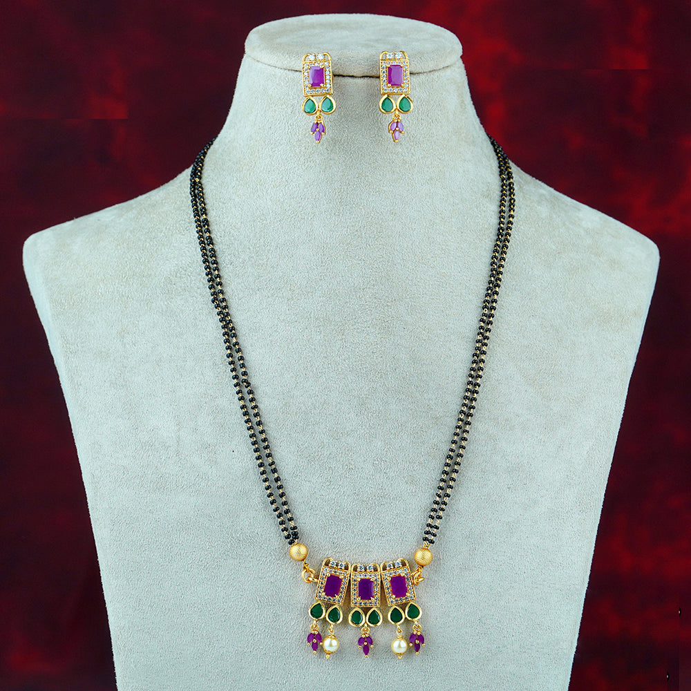 Diksha Collection Gold Plated Mangalsutra