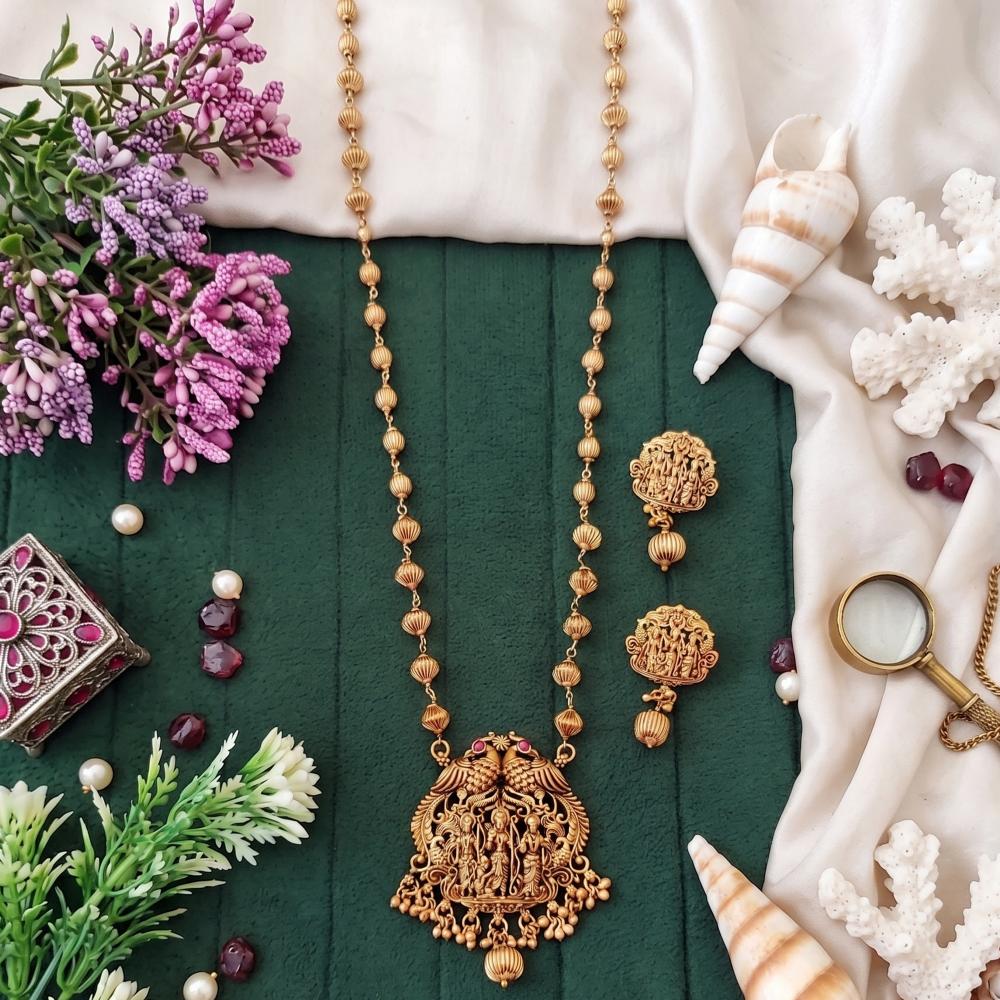 Js Fashion Beautiful Designer Rajwadi Polish Fancy Style Pendant Set