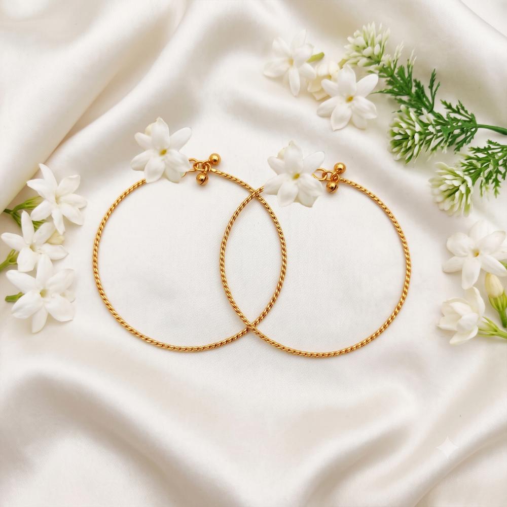 Js Fashion Premium High Gold Anklet Lightweight Design