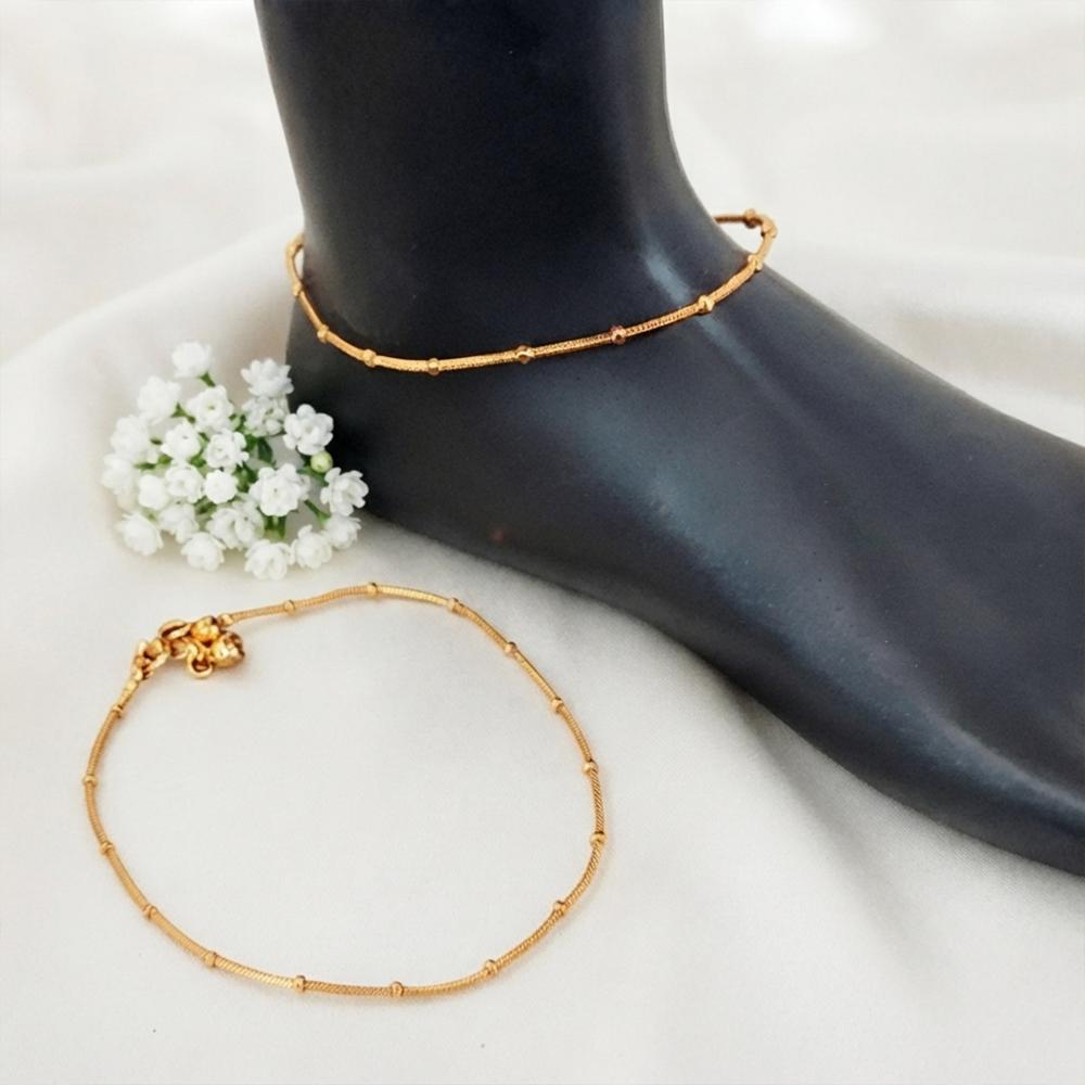 Js Fashion Premium High Gold Lightweight Anklet Chain