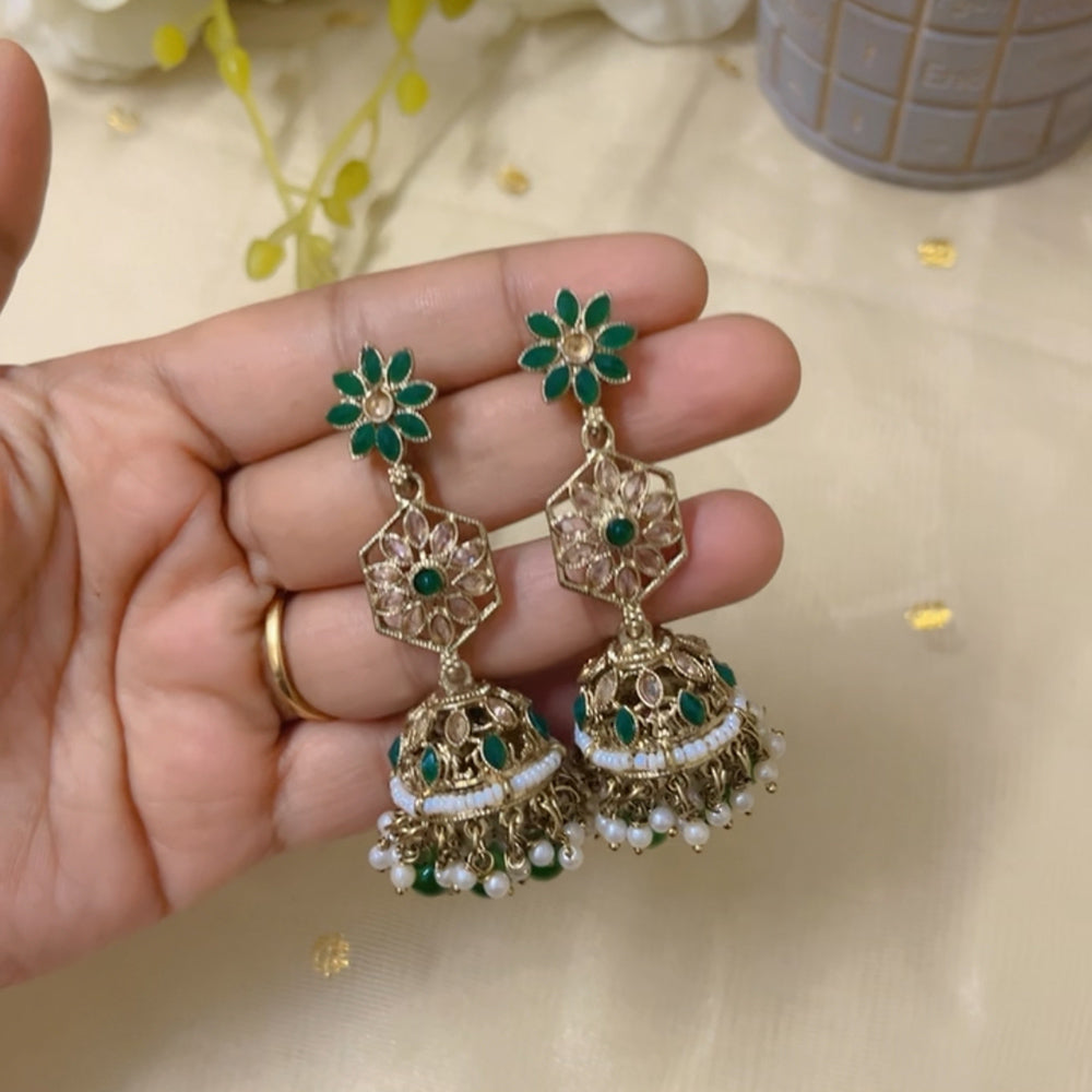 ShringarStreet kundan earring jhumka