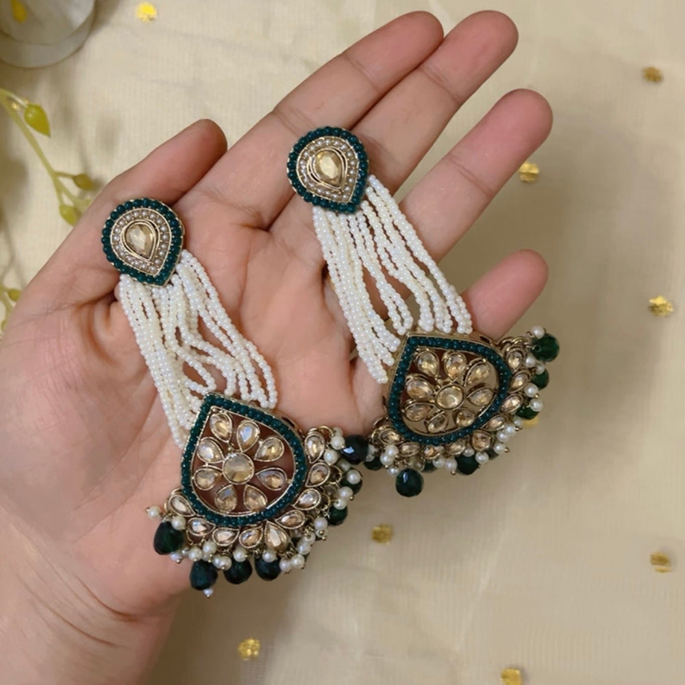 ShringarStreet pearl long earring