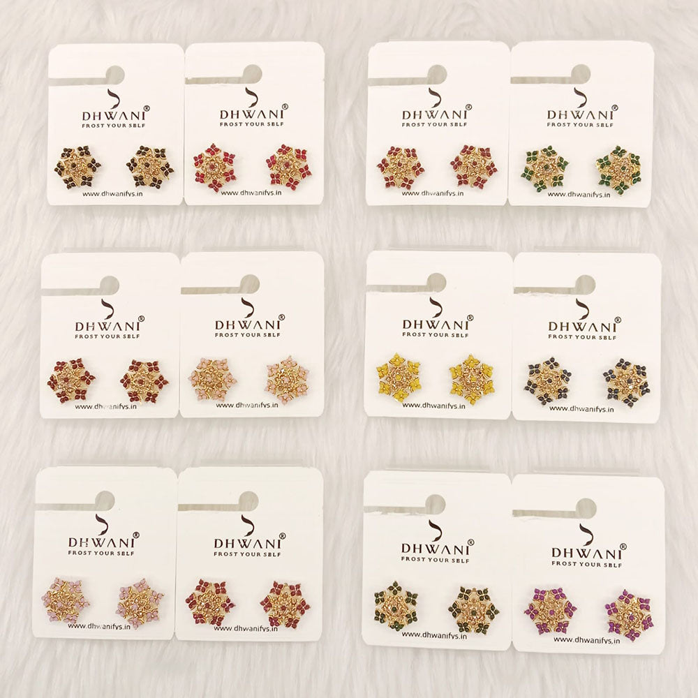 Dhwani Modern Pearl Stylish Stud Earrings (Pack Of QTY12)