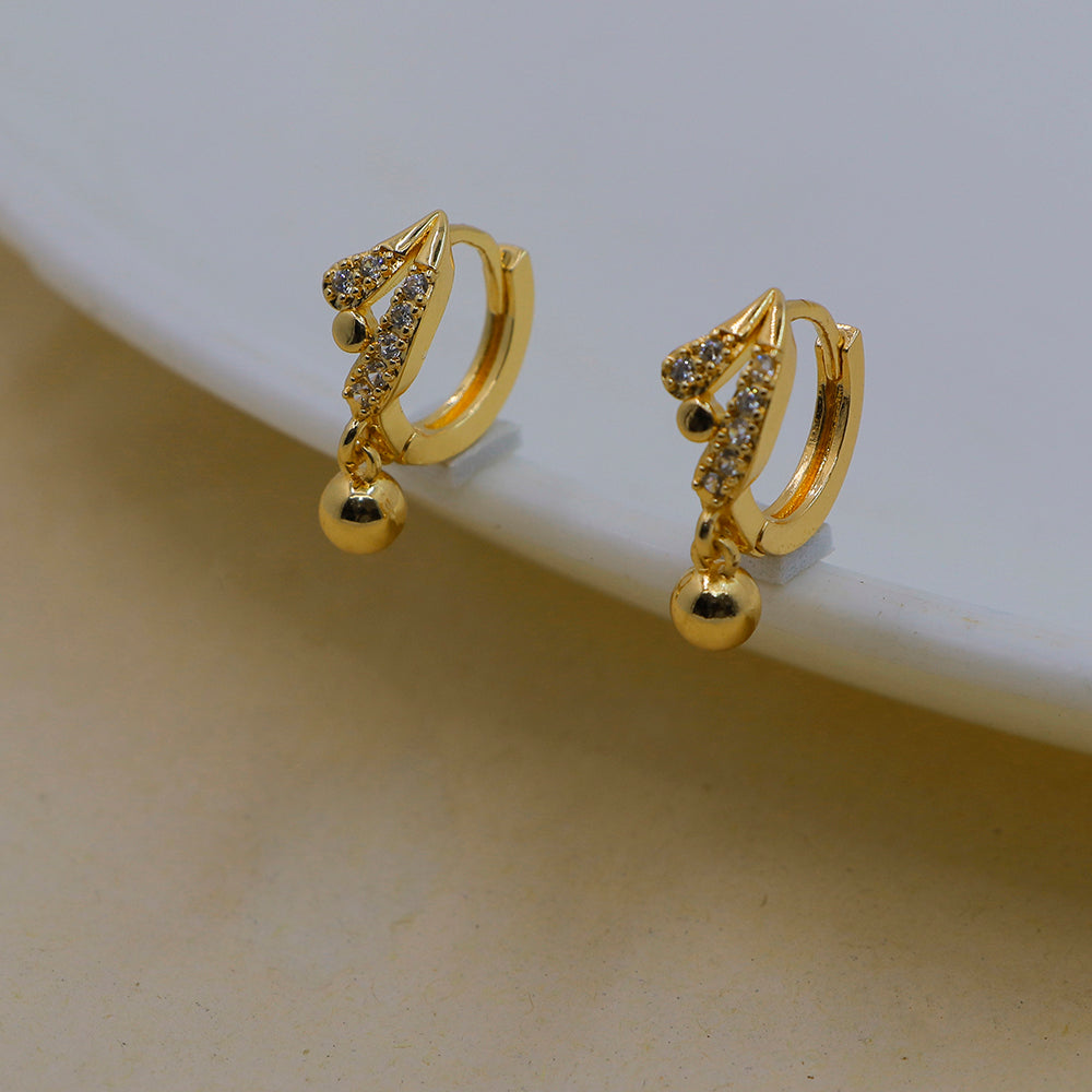 Mahavir DYE Gold Plated Premium Bali Earrings (Pack of 6)