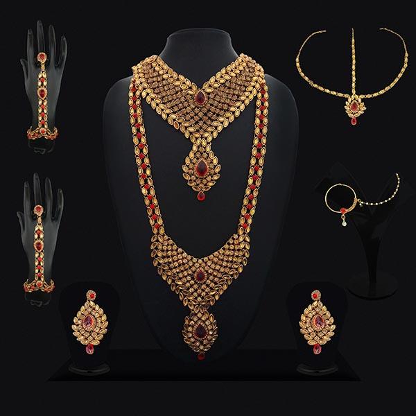 14Fashions Gold Plated Bridal Jewellery Set