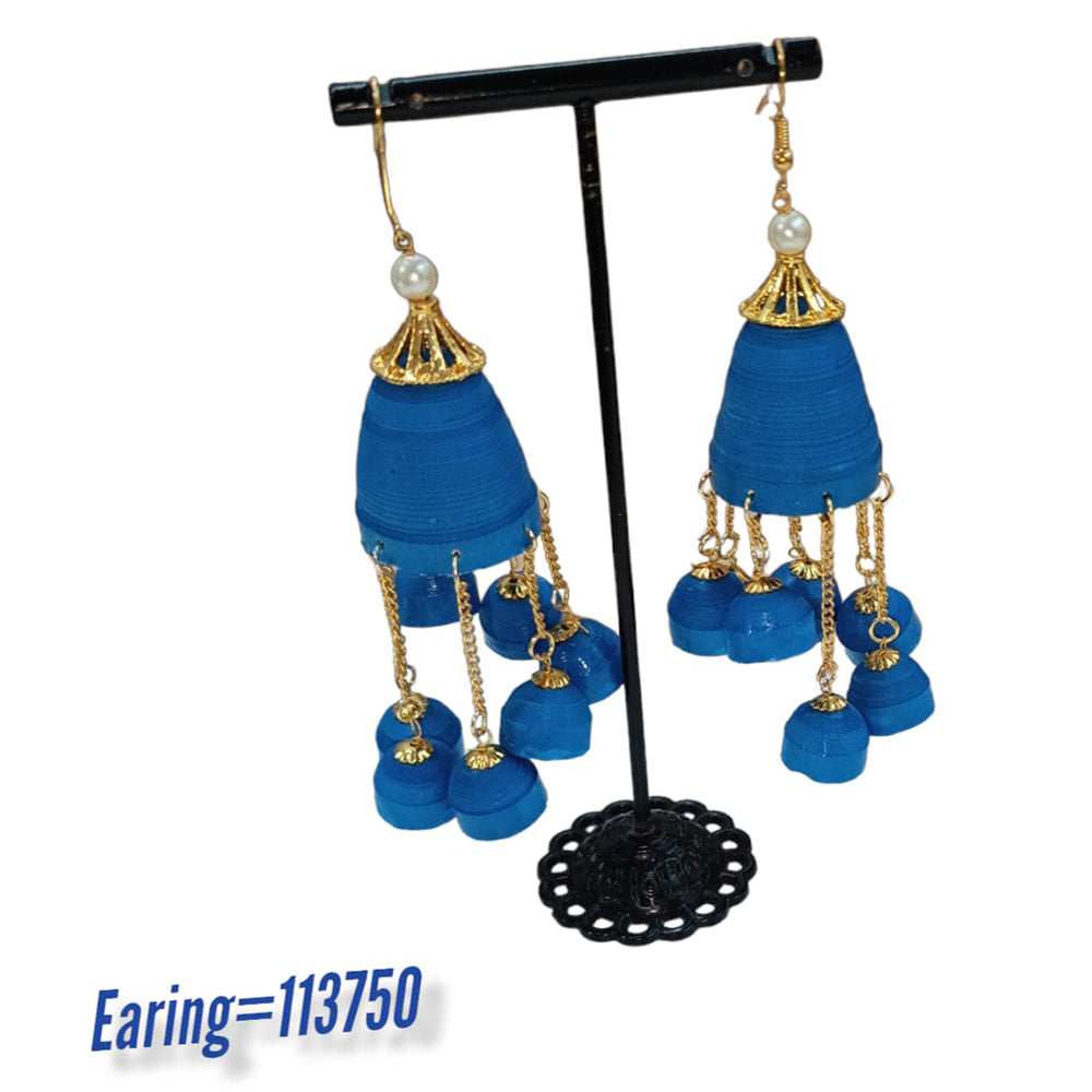 Padmawati Bangles Thread Dangler Earrings