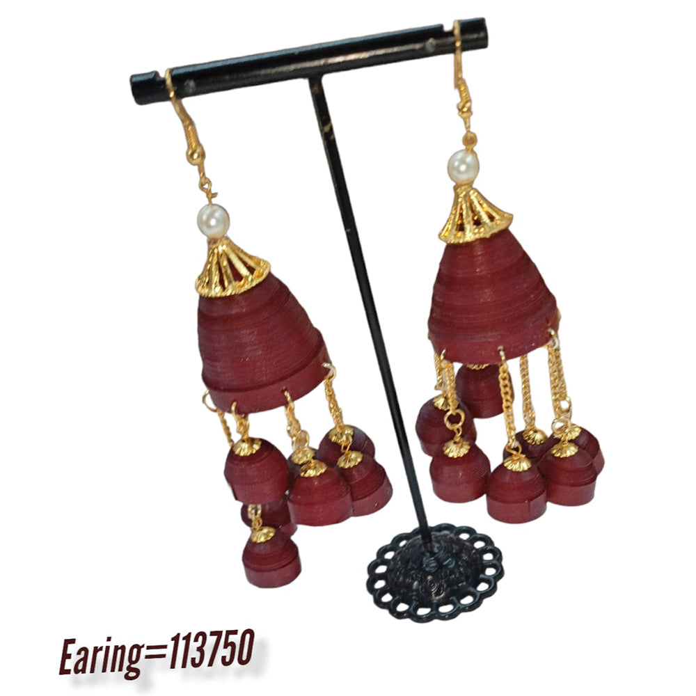 Padmawati Bangles Thread Dangler Earrings