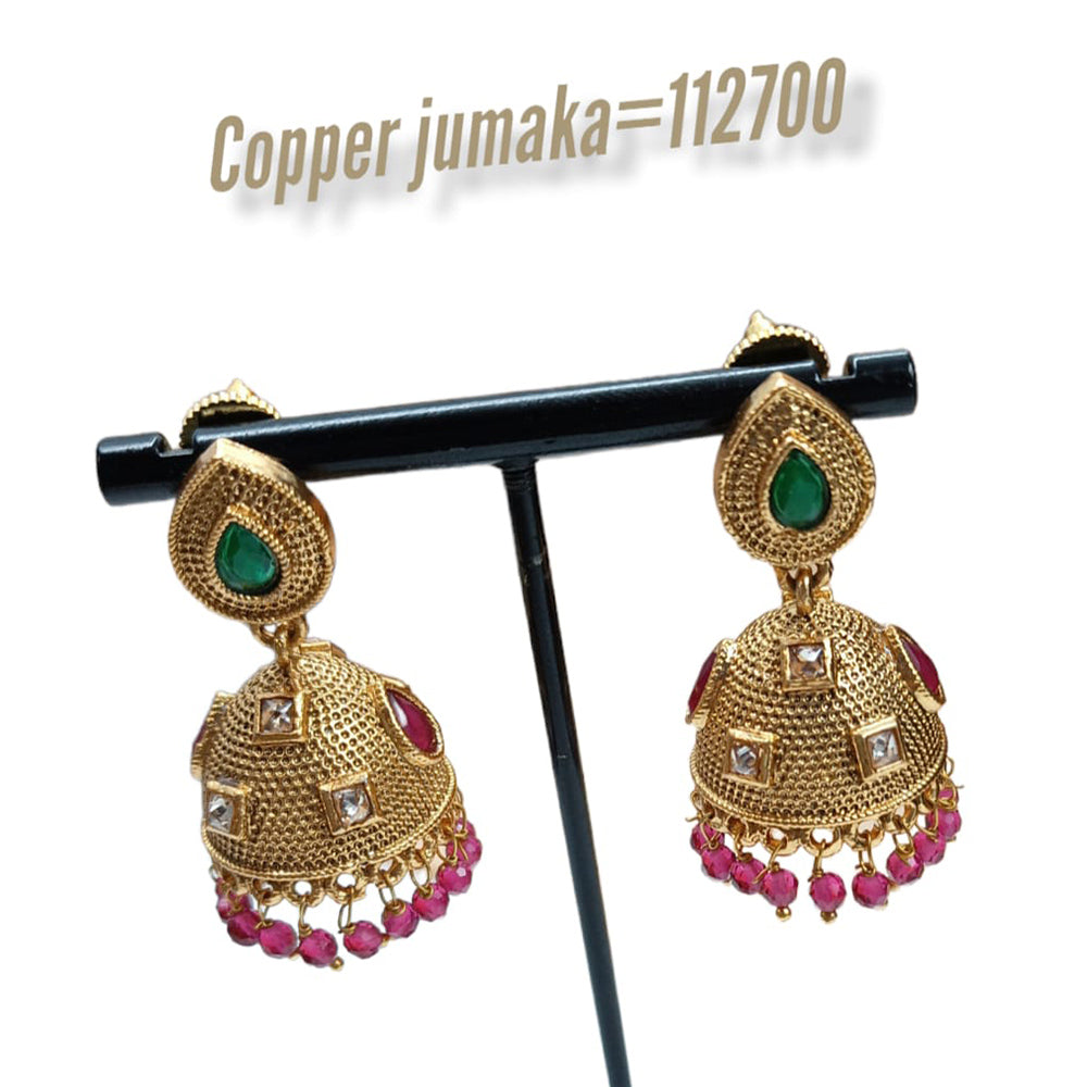 Padmawati Bangles Kundan Stone Jhumkis Earrings