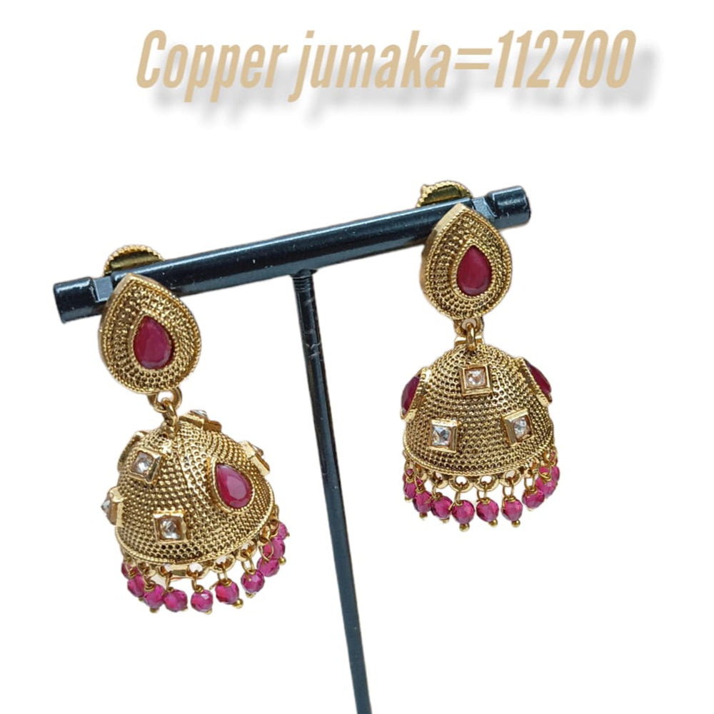 Padmawati Bangles Kundan Stone Jhumkis Earrings