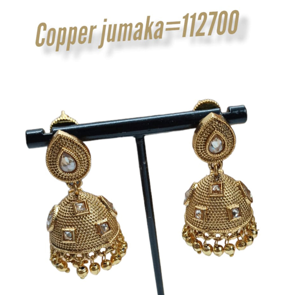 Padmawati Bangles Kundan Stone Jhumkis Earrings
