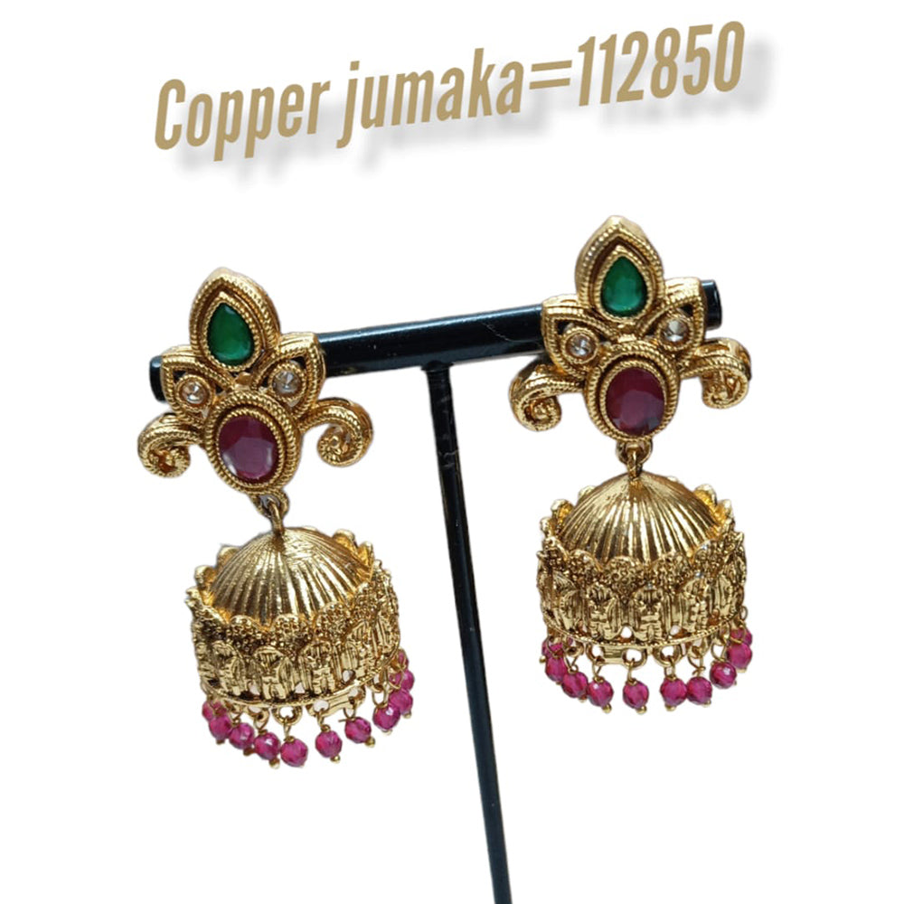 Padmawati Bangles Kundan Stone Jhumkis Earrings