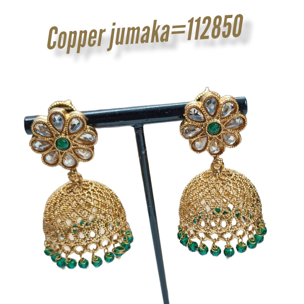 Padmawati Bangles Kundan Stone Jhumkis Earrings