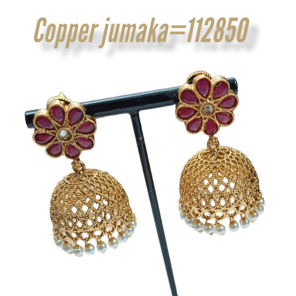 Padmawati Bangles Kundan Stone Jhumkis Earrings