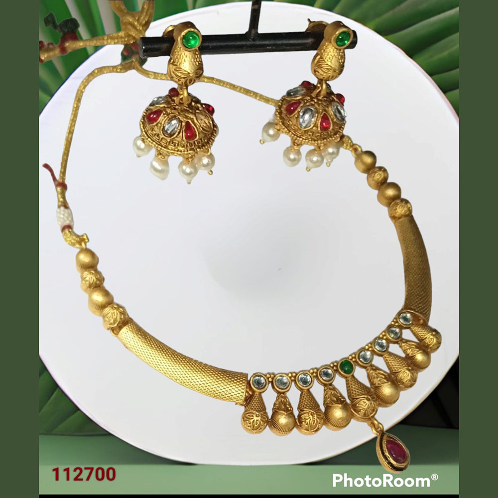Padmawati Bangles Kundan Stone Choker Necklace Set