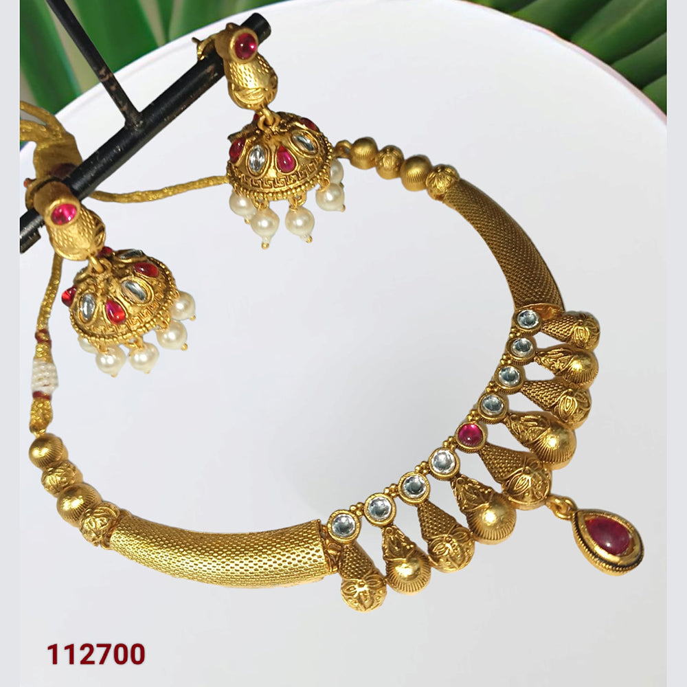 Padmawati Bangles Kundan Stone Choker Necklace Set