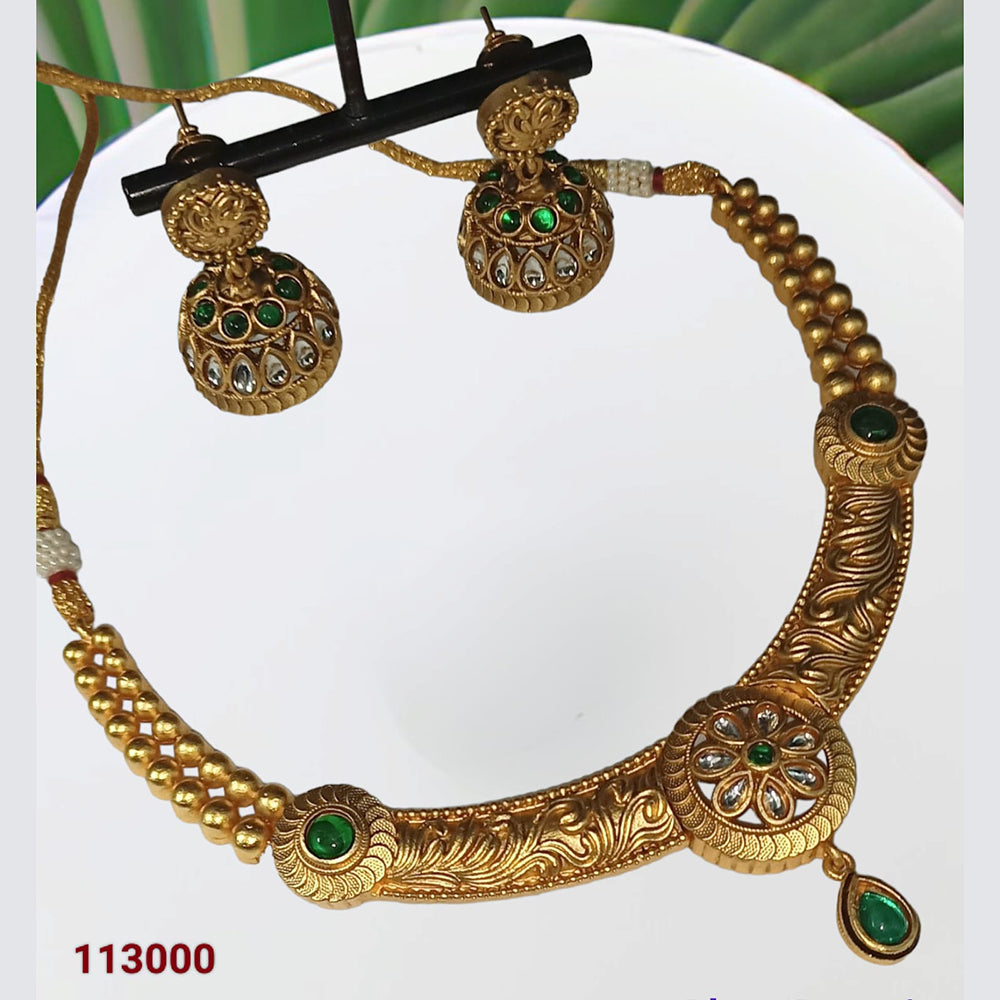 Padmawati Bangles Kundan Stone Choker Necklace Set