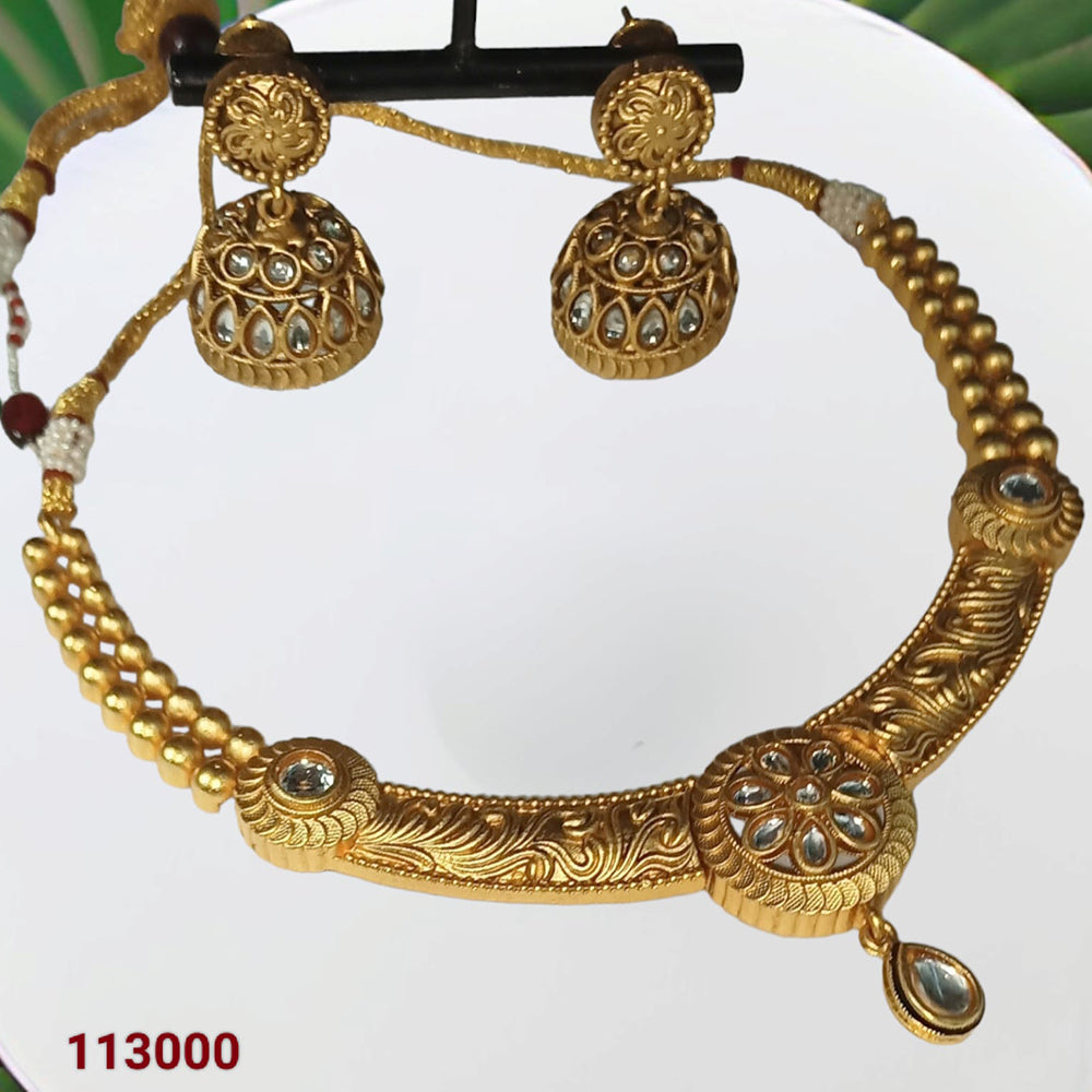 Padmawati Bangles Kundan Stone Choker Necklace Set