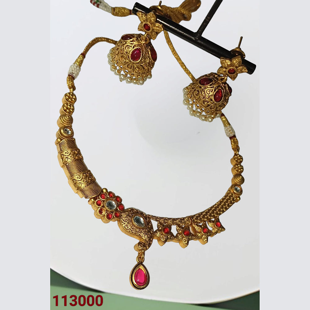Padmawati Bangles Kundan Stone Choker Necklace Set