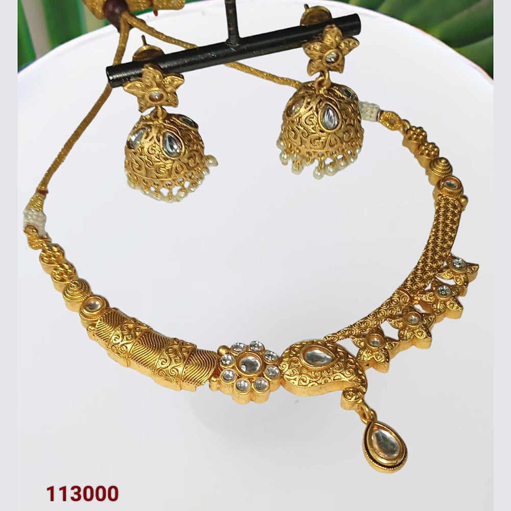 Padmawati Bangles Kundan Stone Choker Necklace Set