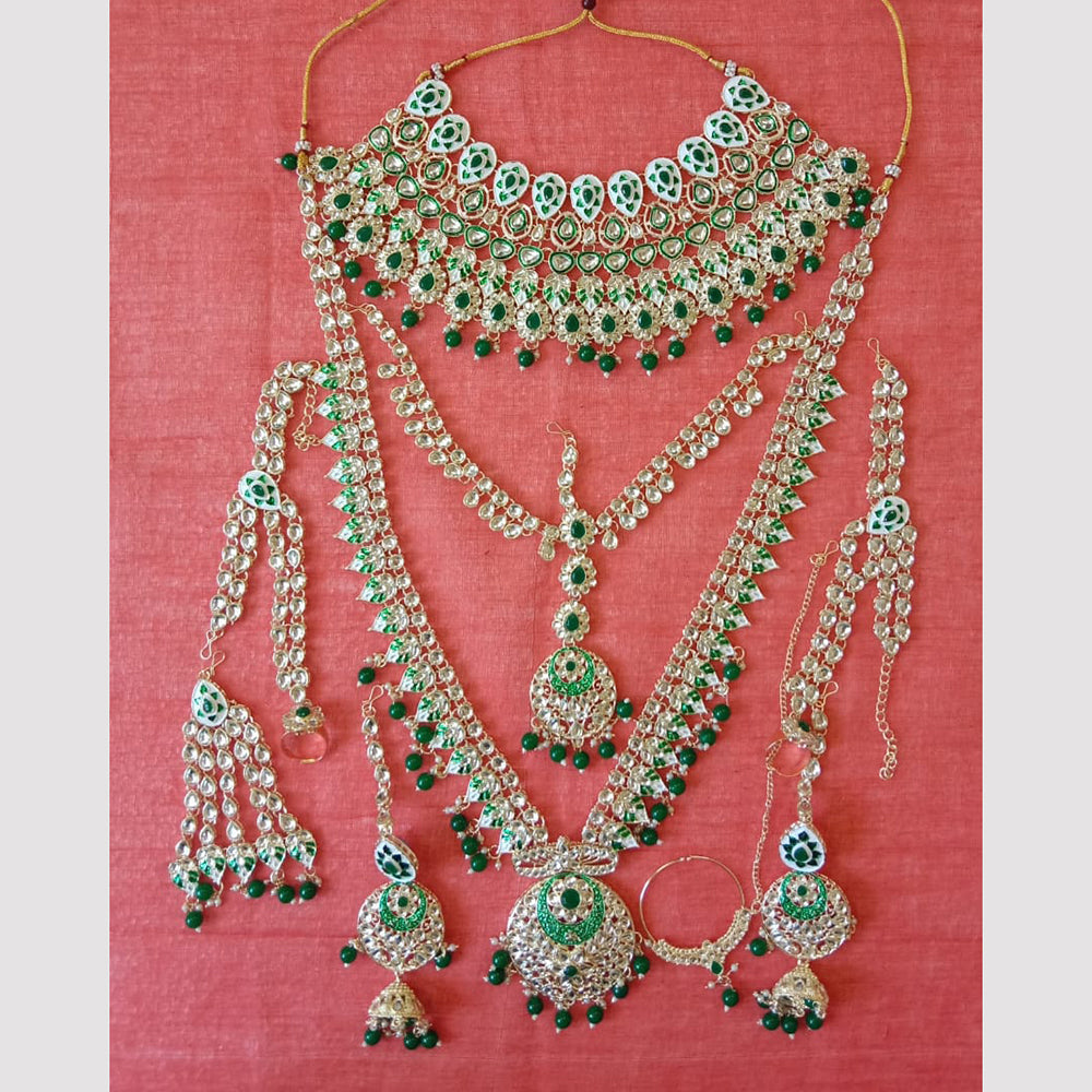 Neetu Art Gold Plated Bridal Necklace Set