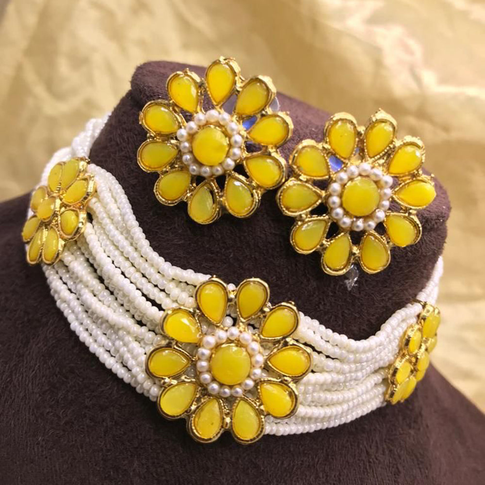 Manisha Jewellery Crystal Stone Choker Necklace Set