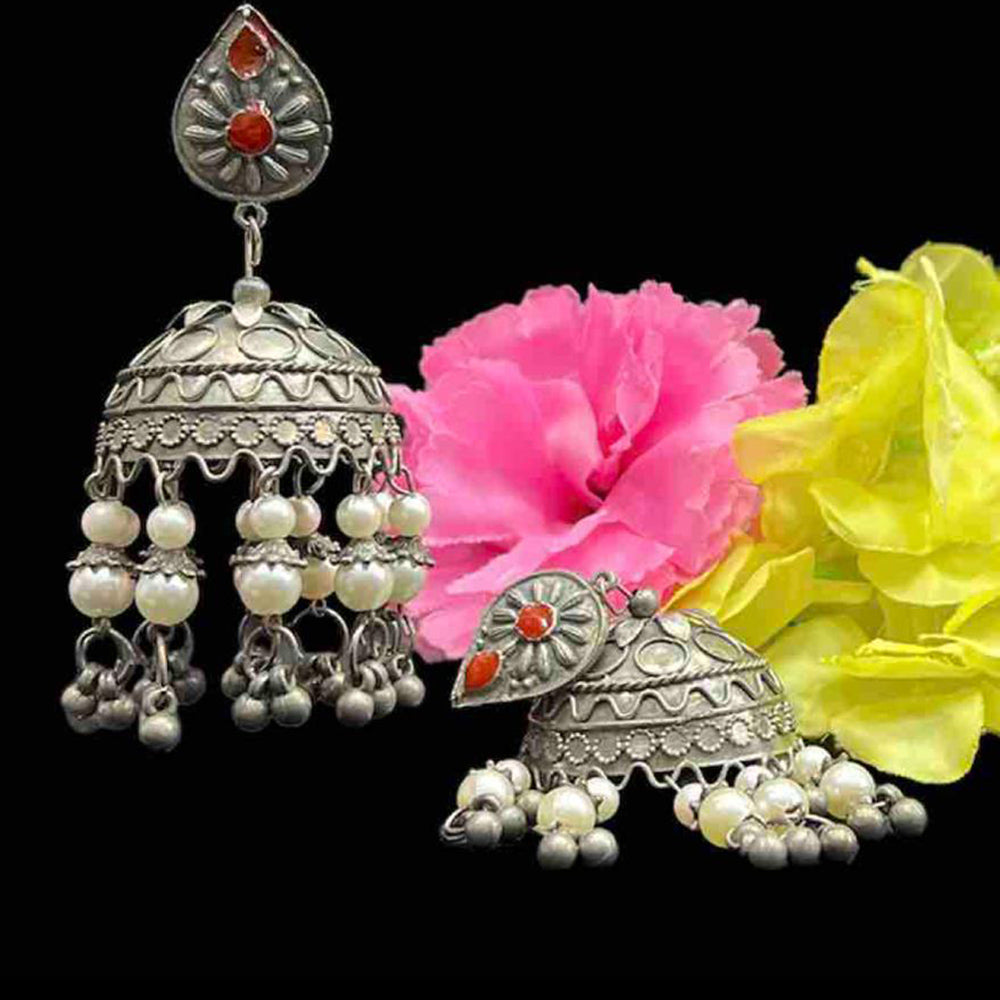 Blythediva Pack Of 3 Oxidized Jhumkis Earrings