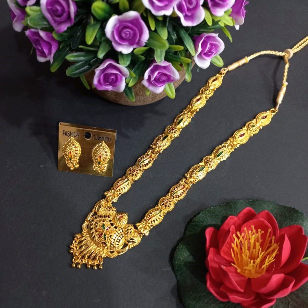 H K Fashion Gold Plated Necklace Set