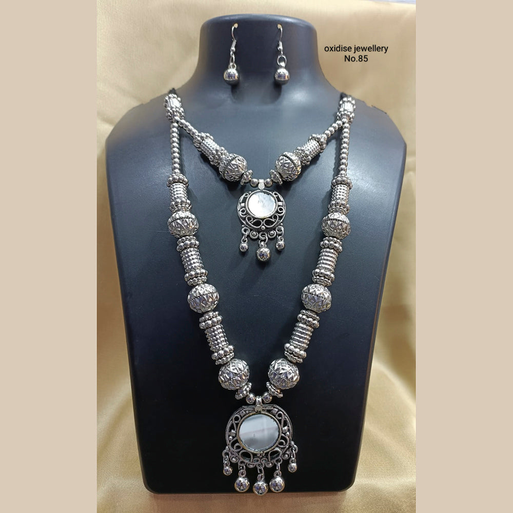 Pooja Bangles Navratri Special Oxidised Necklace Set