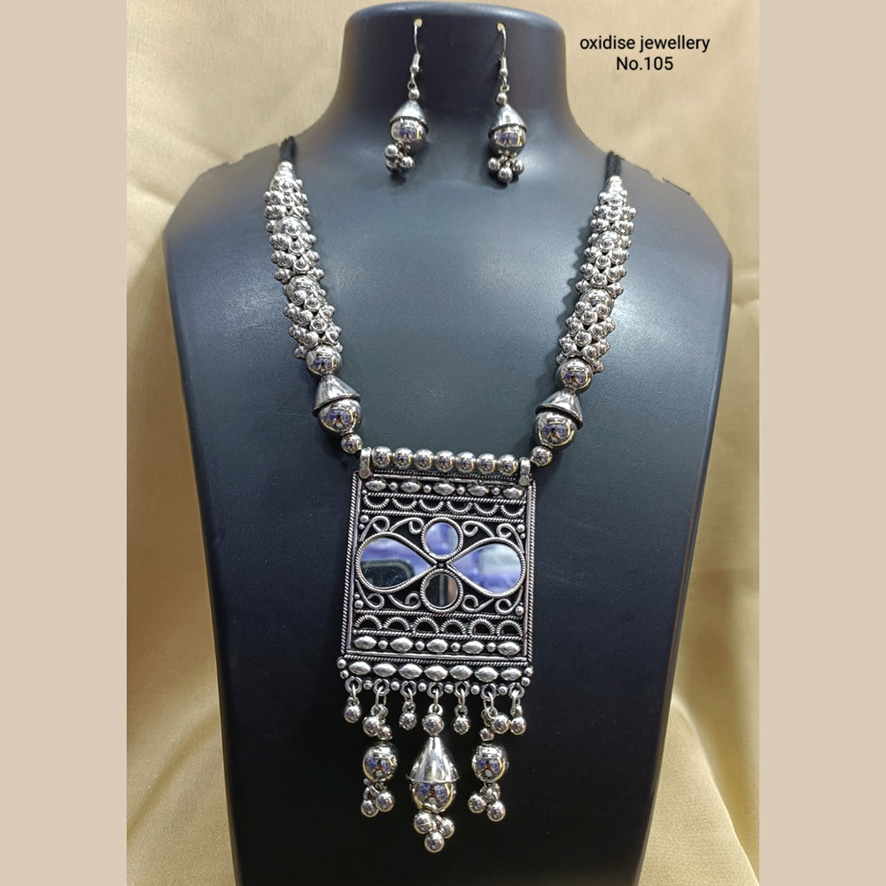 Pooja Bangles Navratri Special Oxidised Necklace Set