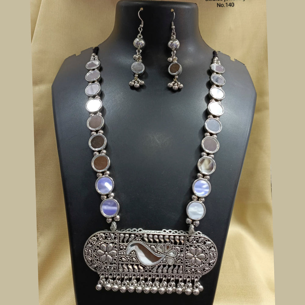 Pooja Bangles Navratri Special Oxidised Necklace Set