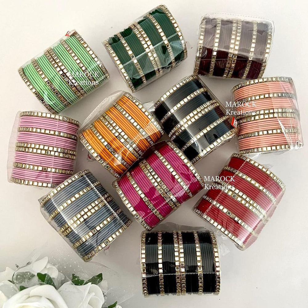 Pooja Bangles Pack of 11 Velvet Bangles Set