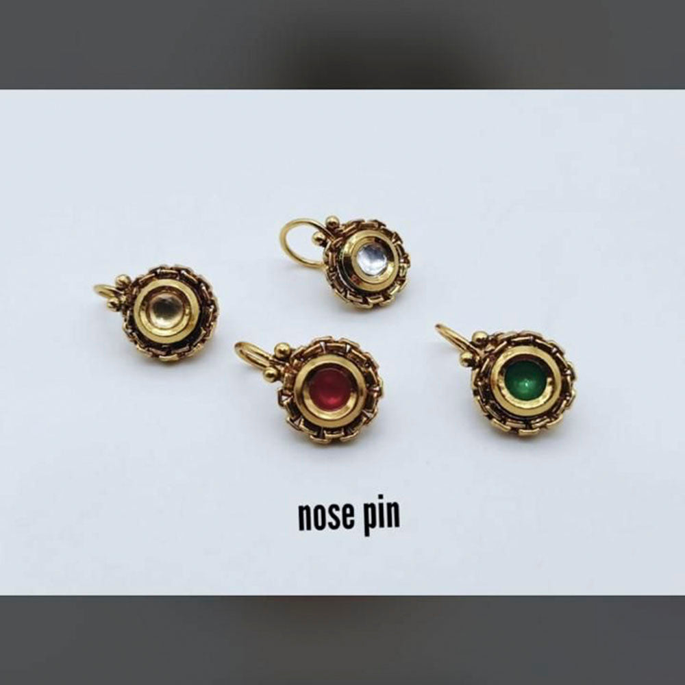 Pooja Bangles Gold Plated Nose Pin