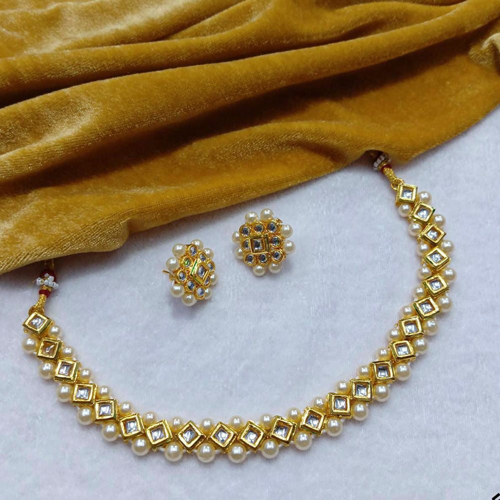 Pooja Bangles Kundan Stone Choker Necklace Set