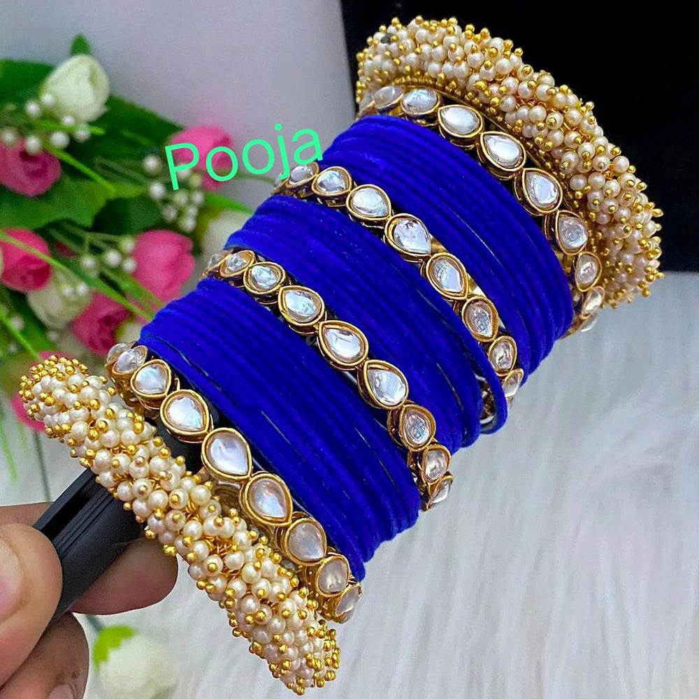 Pooja Bangles Thread & Kundan Bangles Set