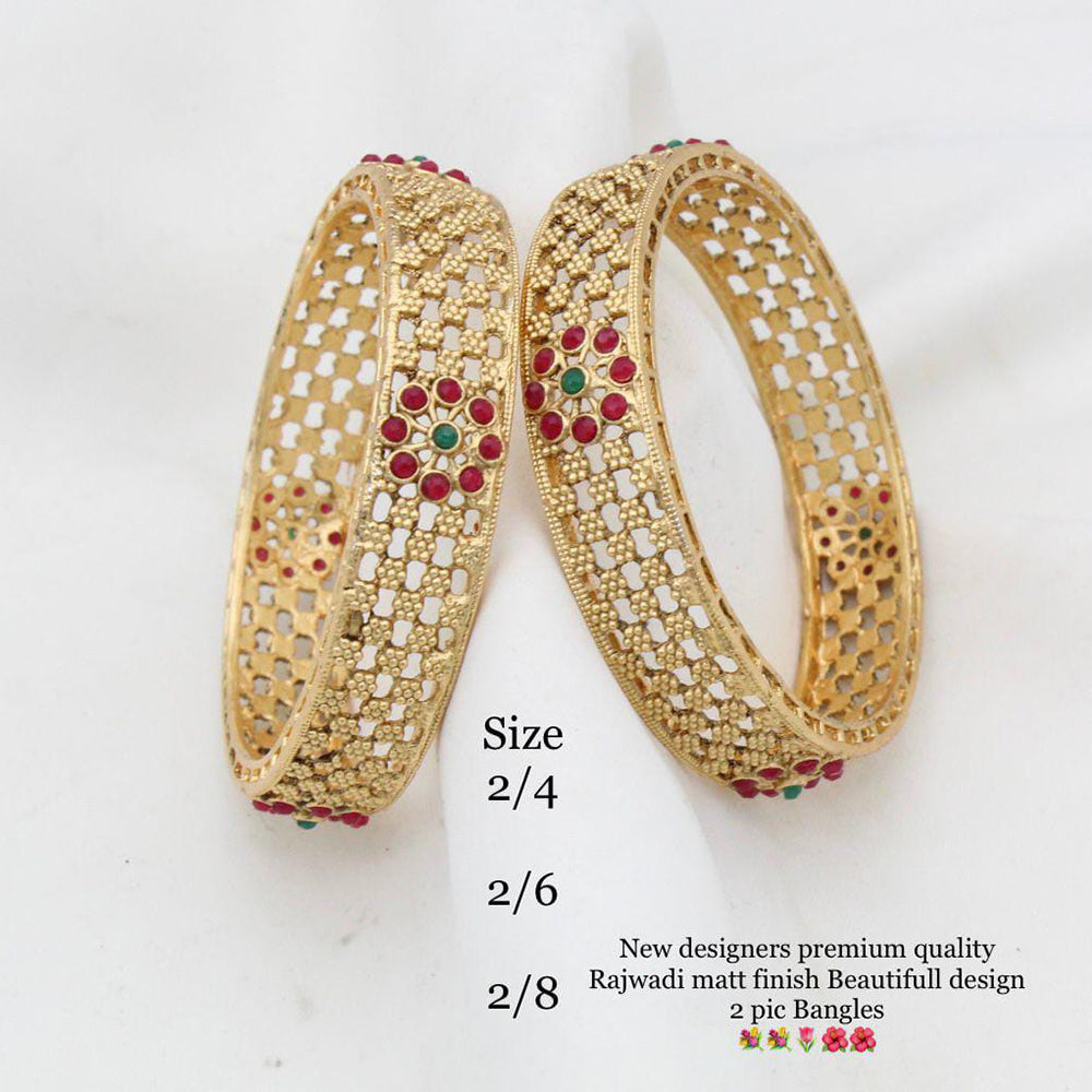 Pooja Bangles Gold Plated Bangles Set
