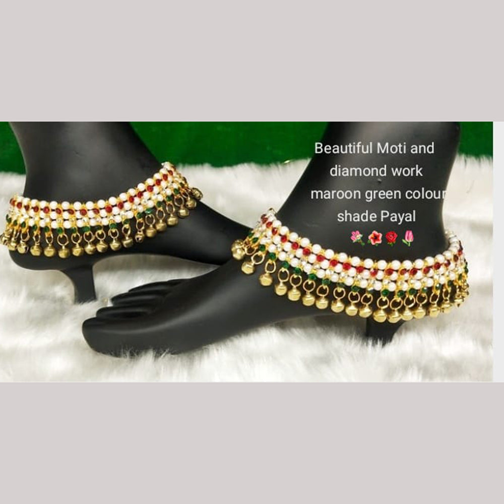 Pooja Bangles Gold Plated Austrian Stone Payal