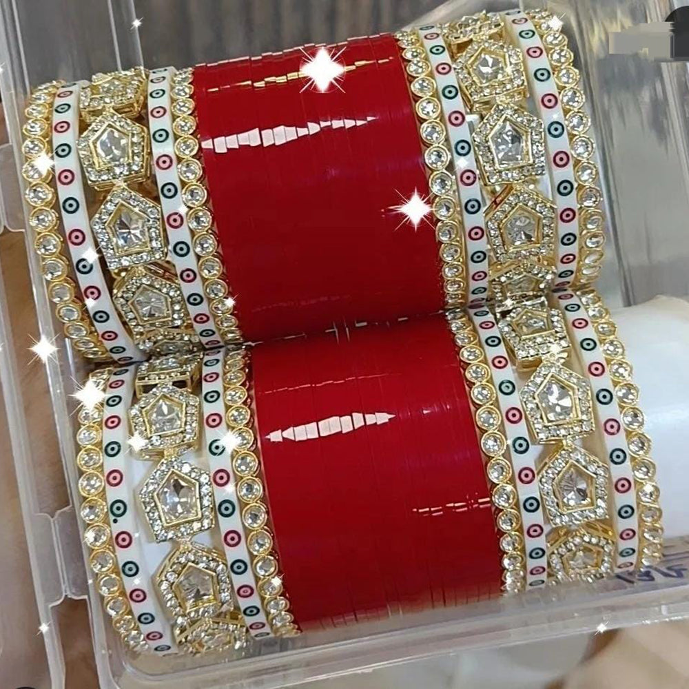 Pooja Bangles Gold Plated Bangle Set
