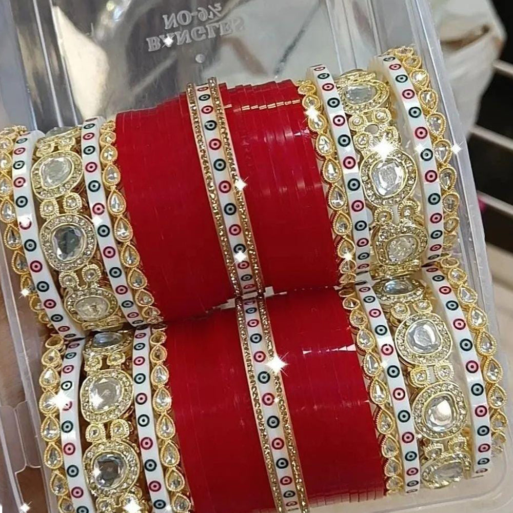 Pooja Bangles Gold Plated Bangle Set