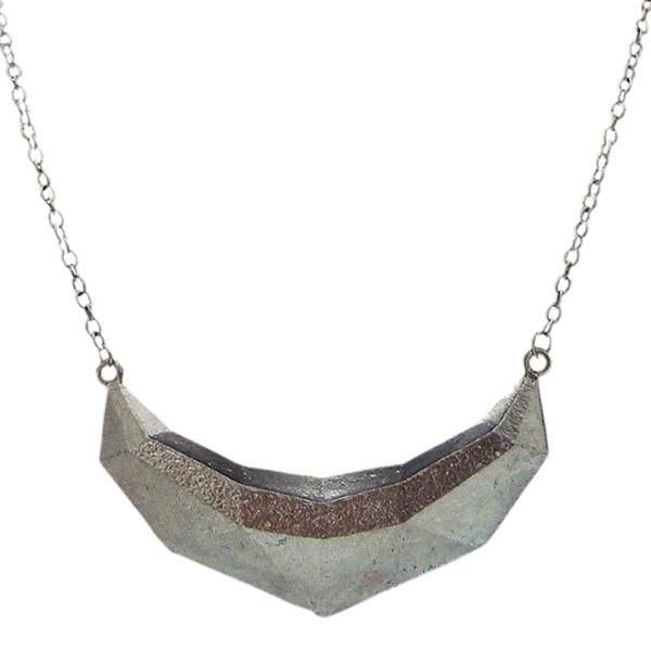 Jeweljunk Rhodium Plated Statement Necklace - 1102606